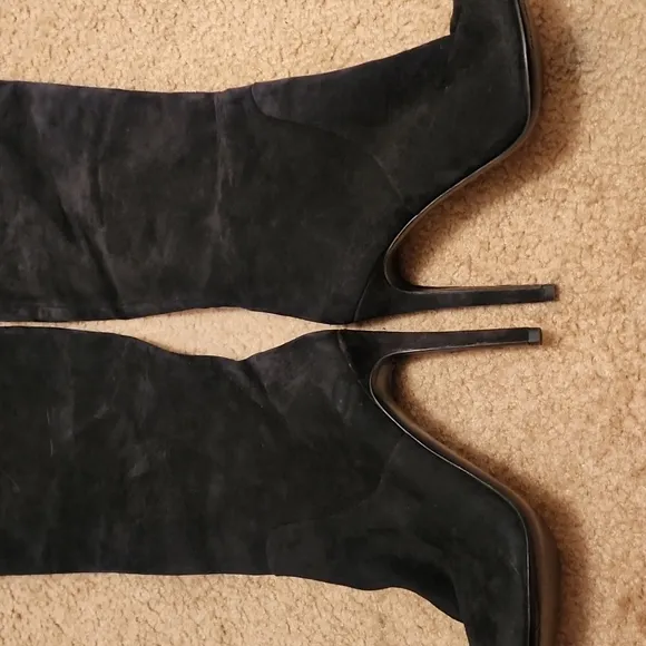 Alexander Wang Suede Over the Knee Heeled Boots