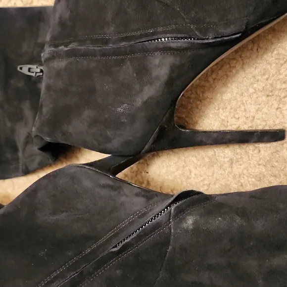 Alexander Wang Suede Over the Knee Heeled Boots