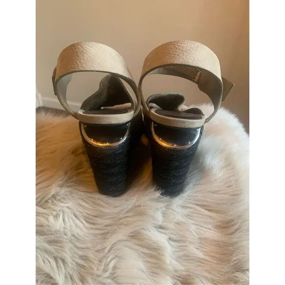 Alexander Wang 'Tori' Suede Espadrille Wedges 8