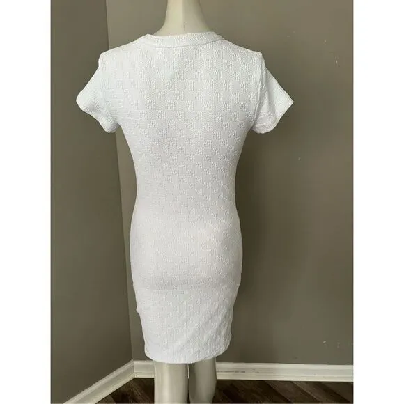 Alexander Wang mini dress in textured logo jacquard