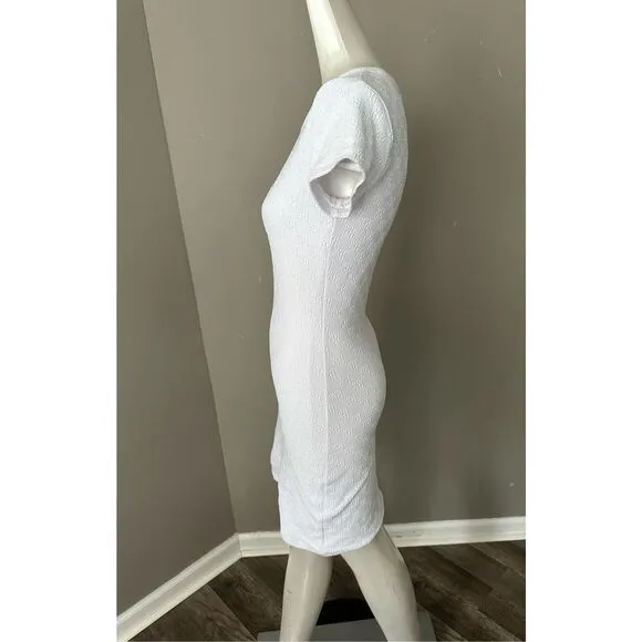 Alexander Wang mini dress in textured logo jacquard
