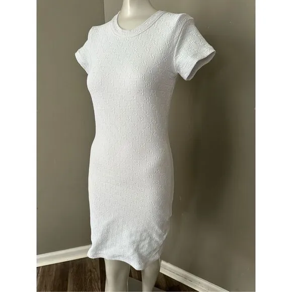 Alexander Wang mini dress in textured logo jacquard