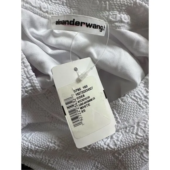 Alexander Wang mini dress in textured logo jacquard