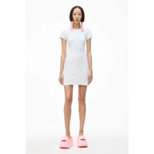 Alexander Wang mini dress in textured logo jacquard