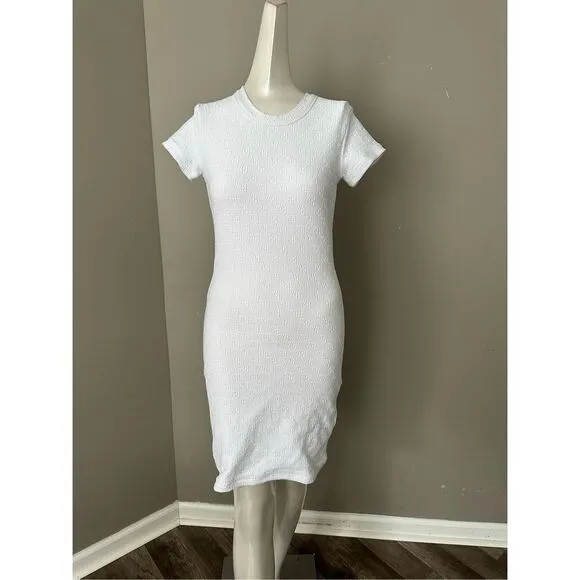 Alexander Wang mini dress in textured logo jacquard