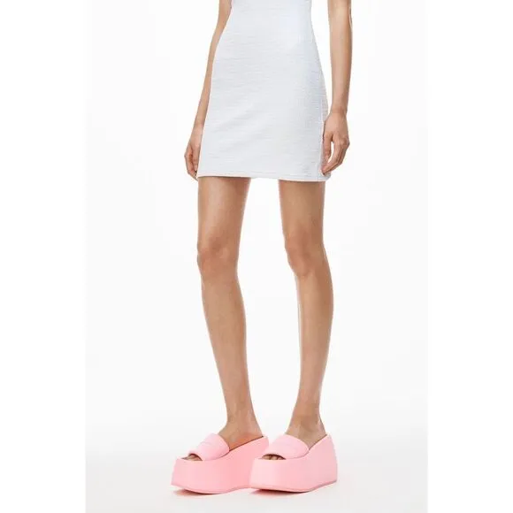 Alexander Wang mini dress in textured logo jacquard