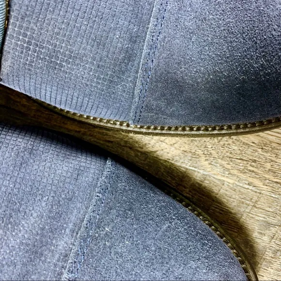 Alfani Blue Suede Shoes Size 11 M, Cap Toe. &quot;Eric&quot;