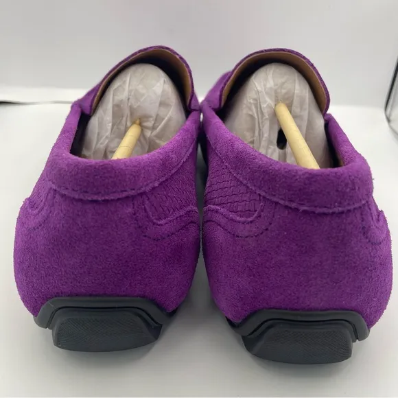 Alfani men suede textured slip on shoes Size 9.5 plum color