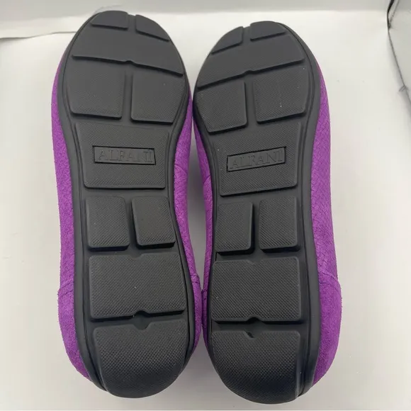 Alfani men suede textured slip on shoes Size 9.5 plum color