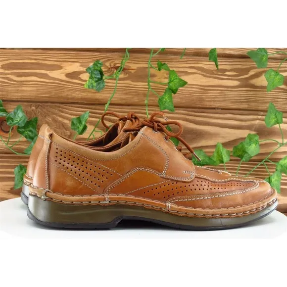 Alfani Shoes Sz‎ 10 M Brown Derby Oxfords Leather Men