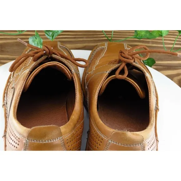 Alfani Shoes Sz‎ 10 M Brown Derby Oxfords Leather Men