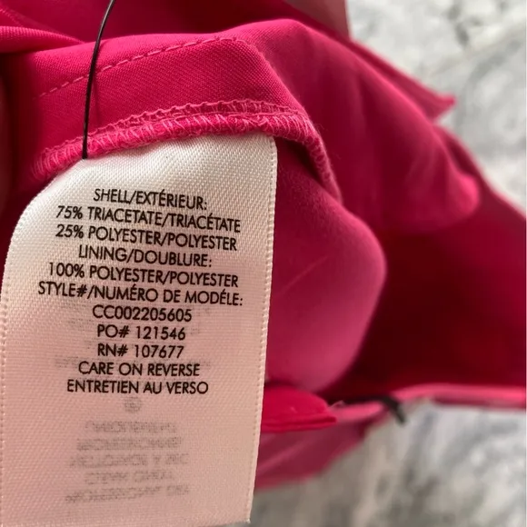 ALICE AND OLIVIA Eric Wild Pink Satin Bermuda Knee Length Dress Shorts NWT