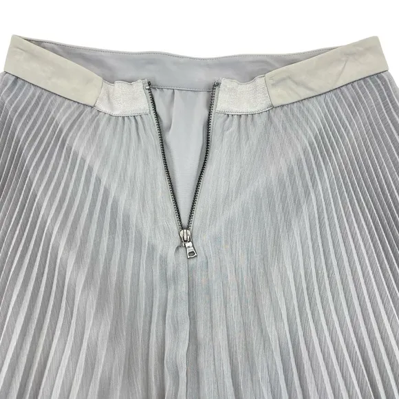 Alice   Olivia Ava Pleated Maxi Skirt 2 Gray
