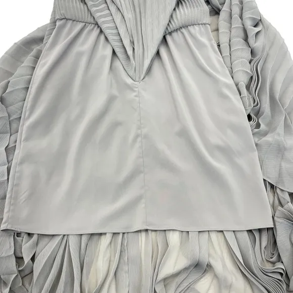 Alice   Olivia Ava Pleated Maxi Skirt 2 Gray