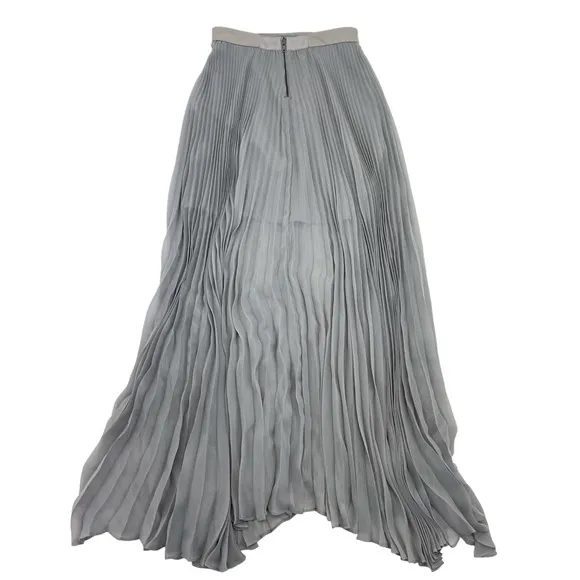 Alice   Olivia Ava Pleated Maxi Skirt 2 Gray
