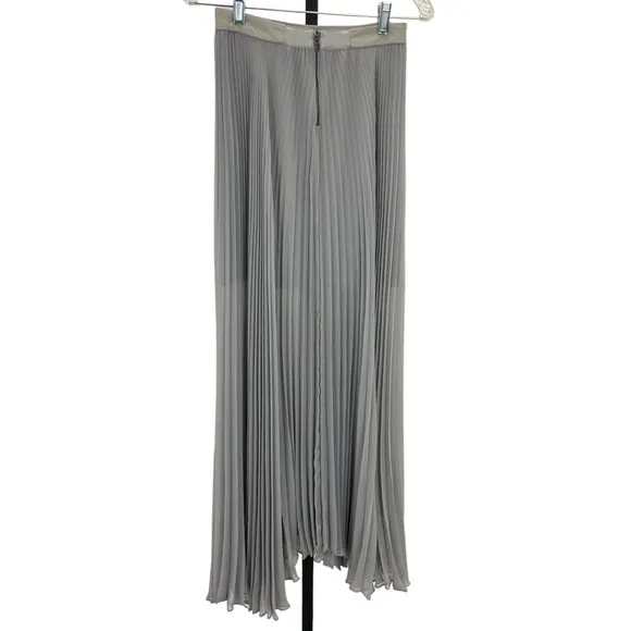 Alice   Olivia Ava Pleated Maxi Skirt 2 Gray