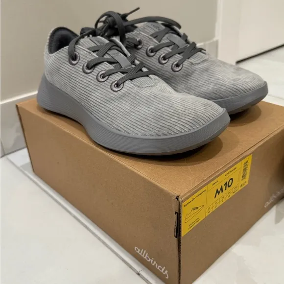 Allbirds Mens Limited Edition Corduroy Runner Go Casual Lifestyle Lace Sneakers