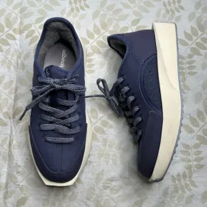 Allbirds Risers Cotton Canvas Shoes Women's Size 8‎ Navy Sneakers Blue