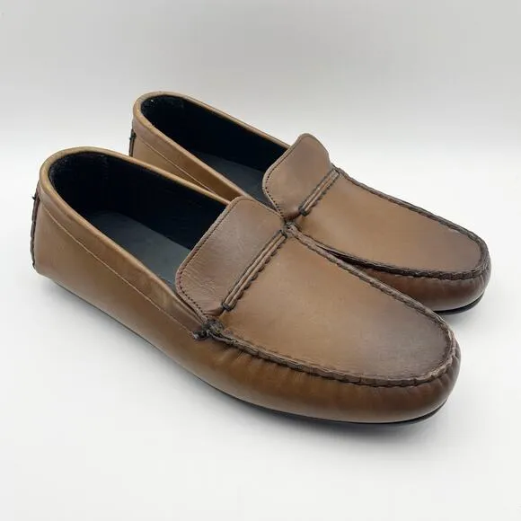 Allen Edmond Mens Super Sport Driving Shoe US 10D EU 44 Brown Leather EUC