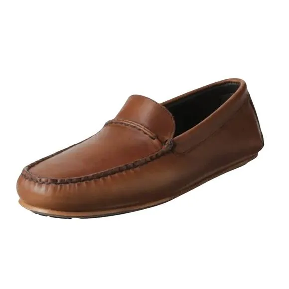 Allen Edmond Mens Super Sport Driving Shoe US 10D EU 44 Brown Leather EUC