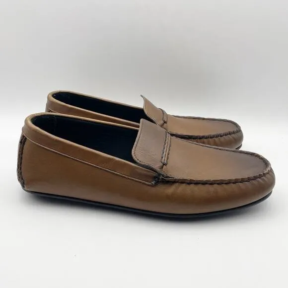 Allen Edmond Mens Super Sport Driving Shoe US 10D EU 44 Brown Leather EUC