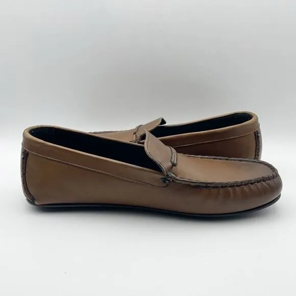 Allen Edmond Mens Super Sport Driving Shoe US 10D EU 44 Brown Leather EUC
