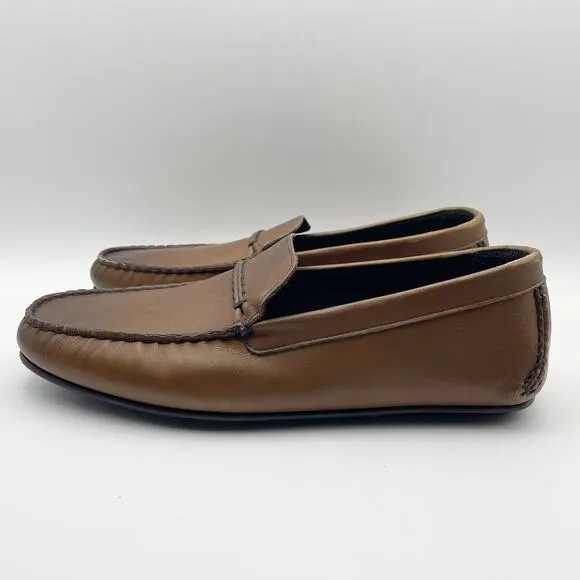 Allen Edmond Mens Super Sport Driving Shoe US 10D EU 44 Brown Leather EUC