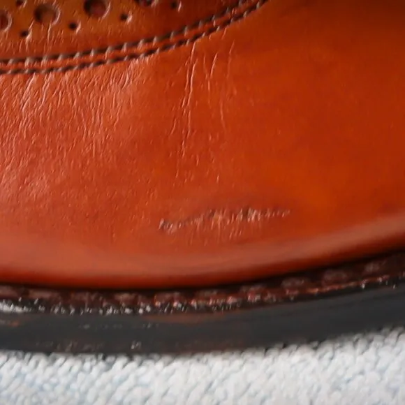Allen Edmonds 8.5-D Bartlett Brown Oxford Mens Dress Shoes