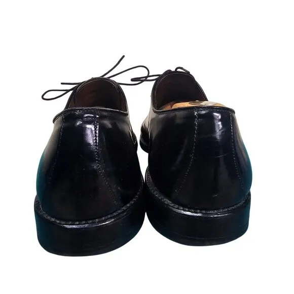 Allen Edmonds Belgium Mens Black Leather Oxford Dress Shoes Sz 12R Quiet Luxury