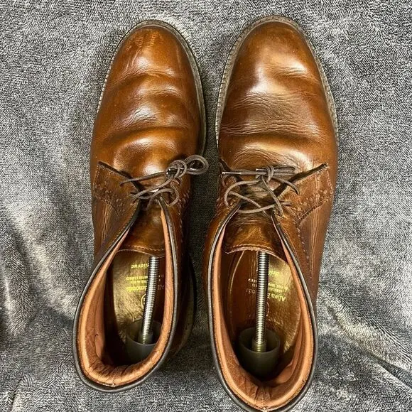 Allen Edmonds Bellevue Mens Brown Leather Chukka Ankle Boots 1945 Size 13