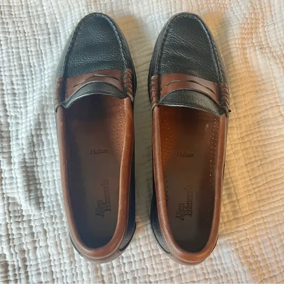 Allen Edmonds | Black and Brown Penny Loafer Holton Leather Slip-On Shoes