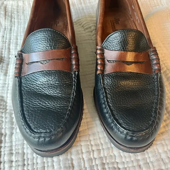 Allen Edmonds | Black and Brown Penny Loafer Holton Leather Slip-On Shoes