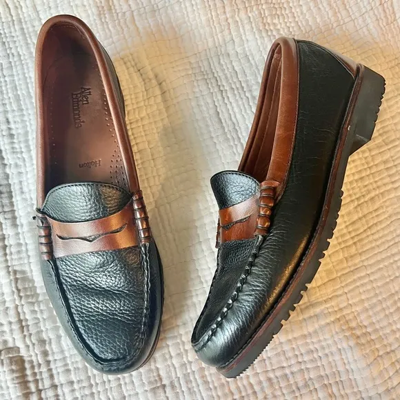 Allen Edmonds | Black and Brown Penny Loafer Holton Leather Slip-On Shoes