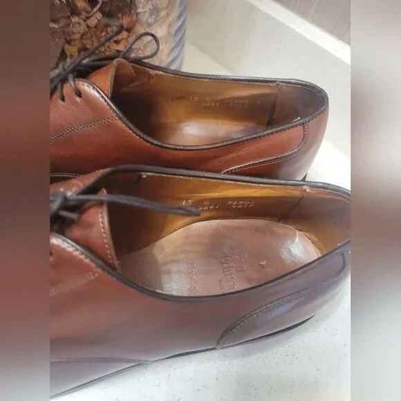 Allen Edmonds Bradley Oxford dress shoes size 13 B cognac brown