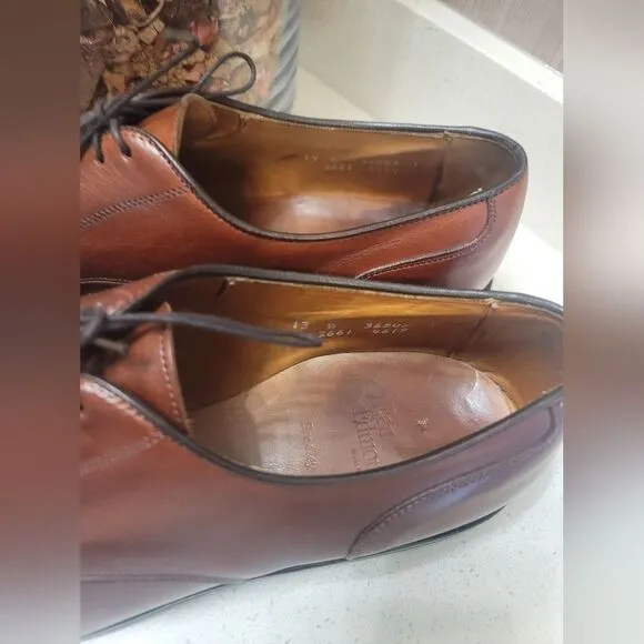 Allen Edmonds Bradley Oxford dress shoes size 13 B Shell Cordovan cognac brown