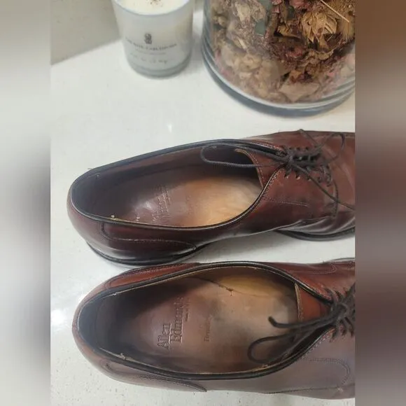 Allen Edmonds Bradley Oxford dress shoes size 13 B Shell Cordovan cognac brown