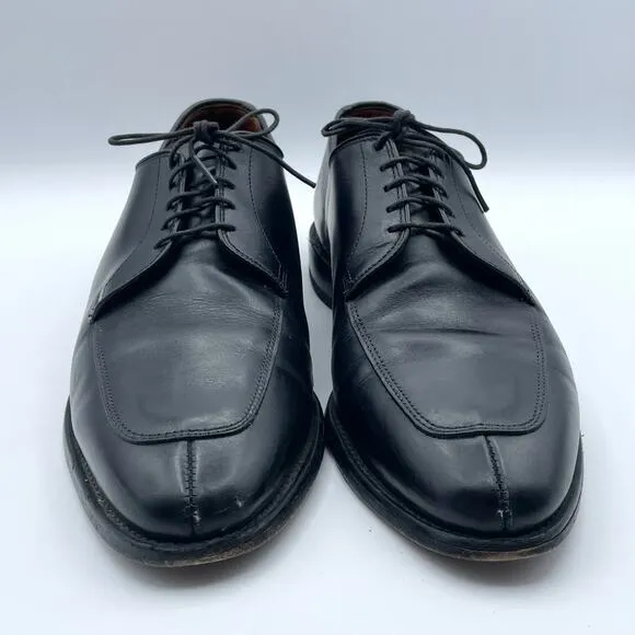 Allen Edmonds Delray Blucher Dress Shoe Black Leather Derby Oxford Shoes 10 D