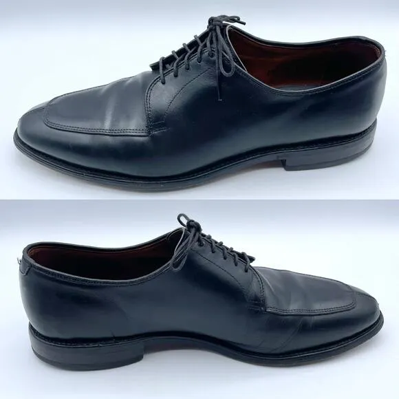 Allen Edmonds Delray Blucher Dress Shoe Black Leather Derby Oxford Shoes 10 D