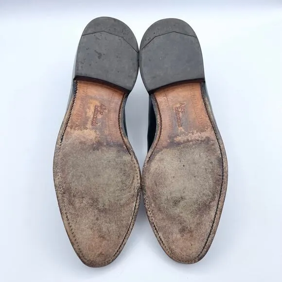 Allen Edmonds Delray Blucher Dress Shoe Black Leather Derby Oxford Shoes 10 D
