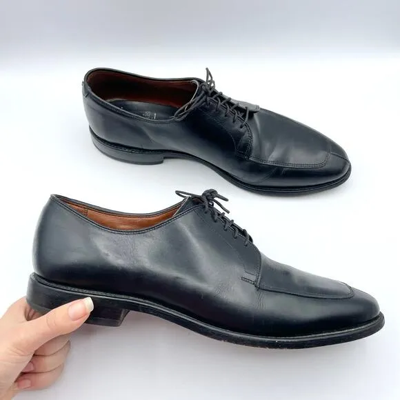 Allen Edmonds Delray Blucher Dress Shoe Black Leather Derby Oxford Shoes 10 D