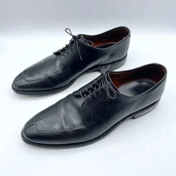 Allen Edmonds Delray Blucher Dress Shoe Black Leather Derby Oxford Shoes 10 D