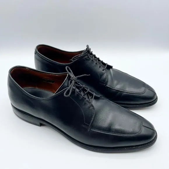 Allen Edmonds Delray Blucher Dress Shoe Black Leather Derby Oxford Shoes 10 D