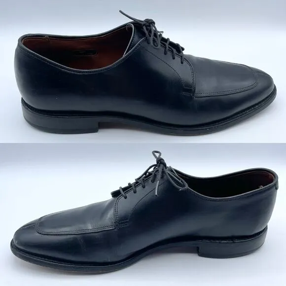 Allen Edmonds Delray Blucher Dress Shoe Black Leather Derby Oxford Shoes 10 D