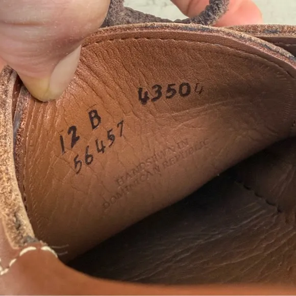 Allen Edmonds Eastport Boat Shoes in Chestnut Brown Leathers size 12 B