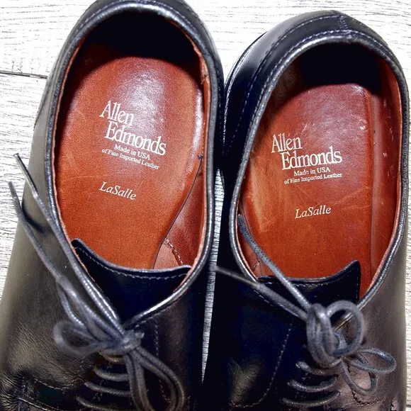 Allen Edmonds LASALLE 9.5 D Black * add $15 new Cedar Trees