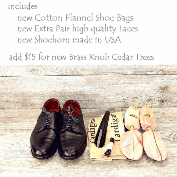 Allen Edmonds LASALLE 9.5 D Black * add $15 new Cedar Trees