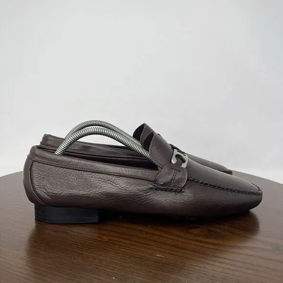 Allen Edmonds Martin Penny Loafer Shoes Women's‎ 9D Brown Leather Moc Boat Flat