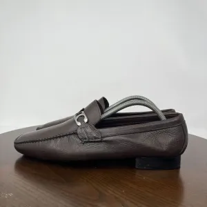 Allen Edmonds Martin Penny Loafer Shoes Women's‎ 9D Brown Leather Moc Boat Flat