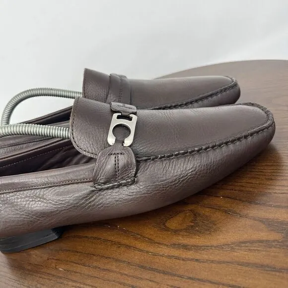 Allen Edmonds Martin Penny Loafer Shoes Women's‎ 9D Brown Leather Moc Boat Flat