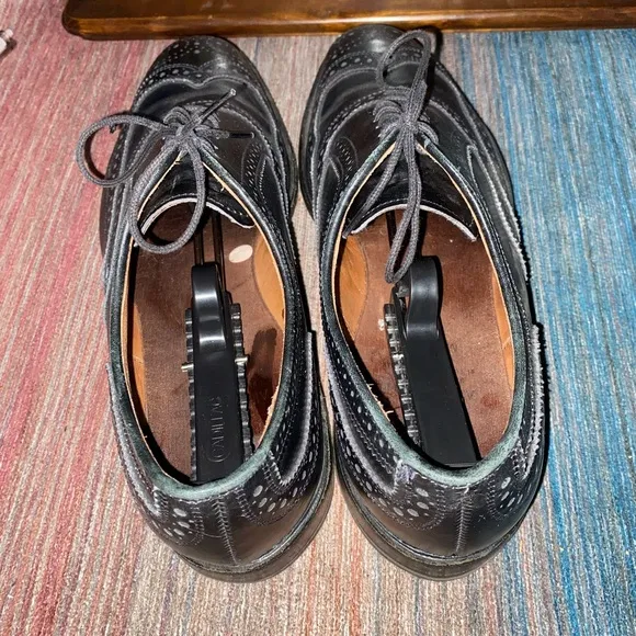 Allen Edmonds McAllister Black Leather Wingtip Oxford Shoes Sz Men’s 10
